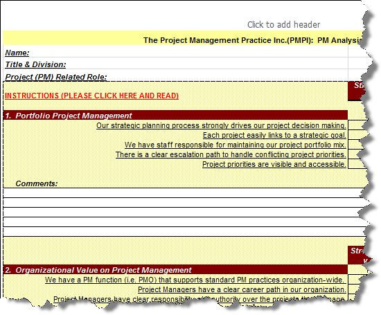 Project Management Health Assessment